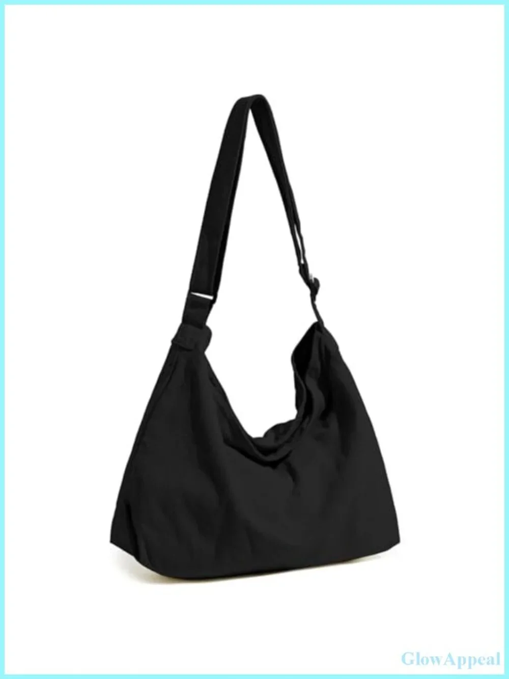Canvas Hobo Crossbody Messenger Bag Lightweight Tote for Everyday